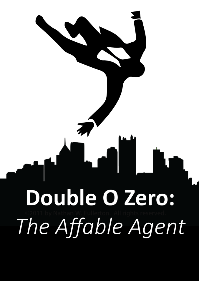 The cover of Affable Agent, made by yours truly.